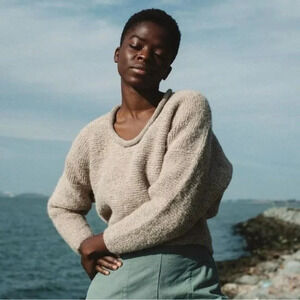 ALIYA WANEK the Resha Sweater in Oatmeal